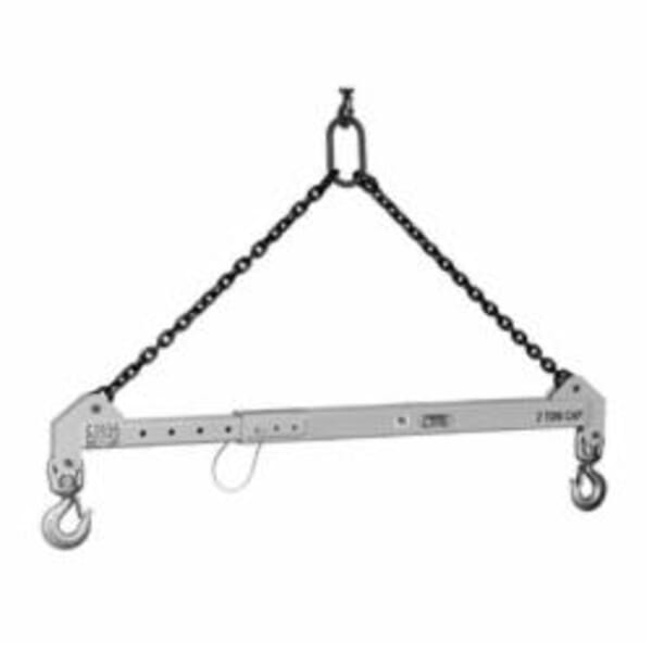 Lift-All ASB20X12-20 ASB32 Adjustable Spreader Beam, 10 ton Load, 20 ft Max Spread, 12 ft Min Spread, 144 to 163 in Headroom