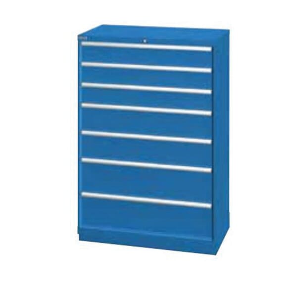 Lista XPRESS XSHS1350-0702-BB Eye Level Height Cabinet, 22-1/2 in L x 40-1/4 in W x 59-1/2 in H, 7 Drawers, Bright Blue