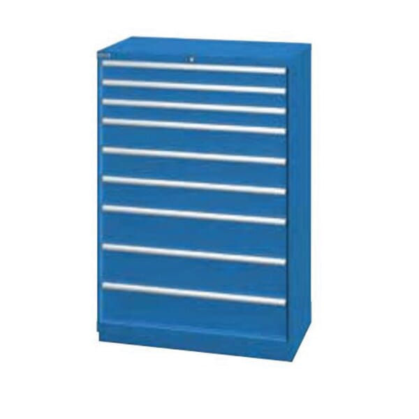 Lista XPRESS XSHS1350-0902-BB Eye Level Height Cabinet, 22-1/2 in L x 40-1/4 in W x 59-1/2 in H, 9 Drawers, Bright Blue