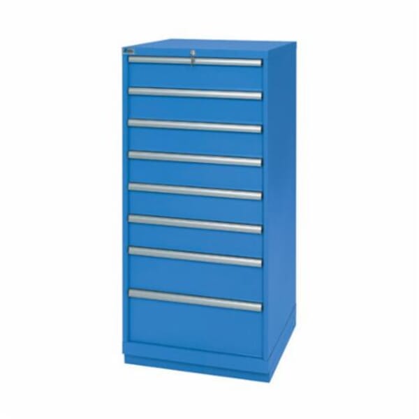 Lista XSSC1350-0803/BB Eye Level Height Modular Drawer Cabinet, 28-1/2 in L x 28-1/4 in W x 59-1/2 in H, 8 Drawers, Bright Blue