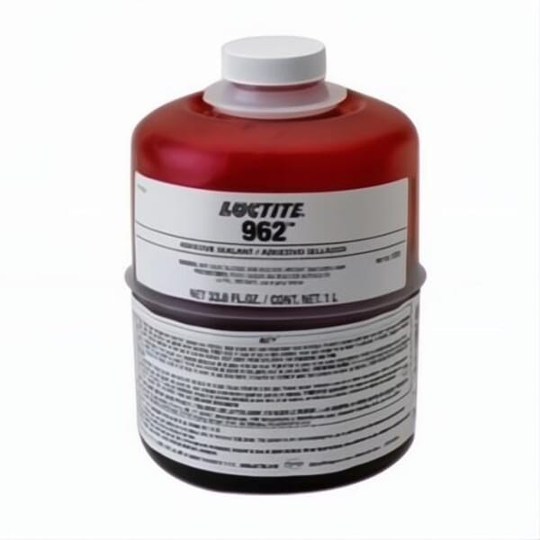 Loctite 195653 962 1-Part Anaerobic Sealant, 1 L Bottle, Red, Methacrylate Ester Base