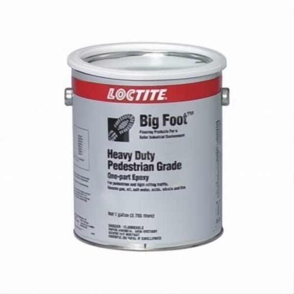 Loctite 1602679 Big Foot PC 6261 1-Part Heavy Duty Pedestrian Grade Anti-Slip Coating, 1 gal Container, Liquid Form, Black, 72 hr Curing