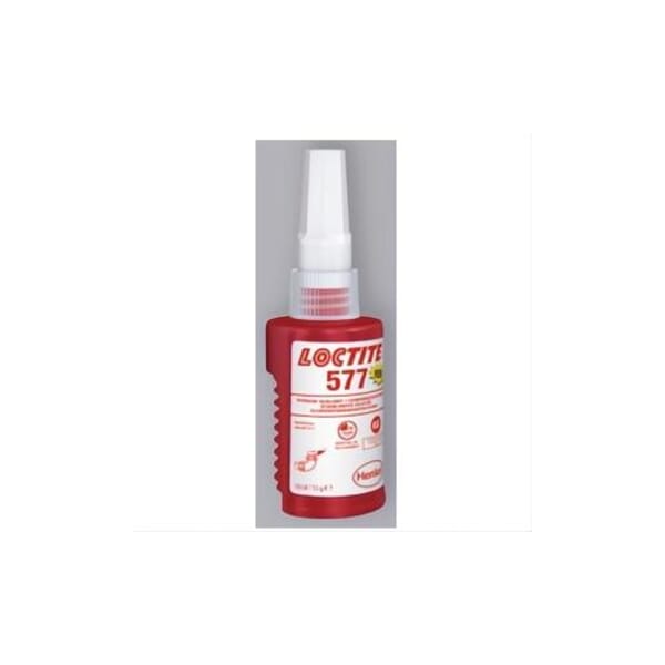 Loctite 577 2068749 Fluorescence High Viscosity Instant Low Pressure Seal Thread Sealant, 50 mL Tube, Yellow