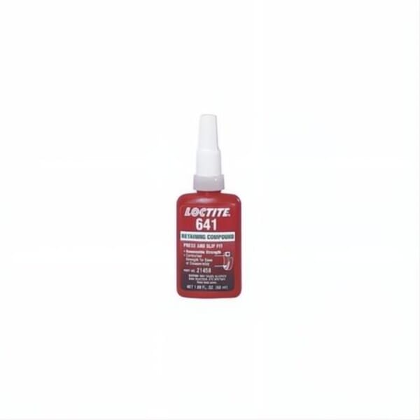 Loctite 231121 641 Medium Strength Retaining Compound, 50 mL Bottle, Liquid, Yellow, 1.07