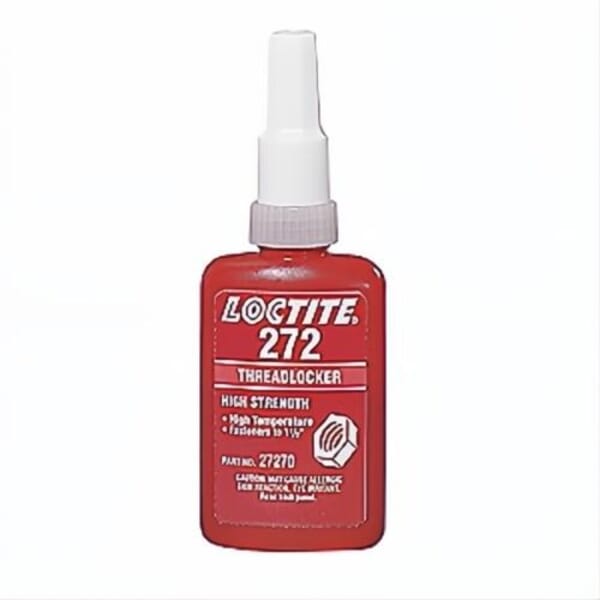 Loctite 272 High Strength High Temperature Medium Viscosity Threadlocker, Liquid Form, Red