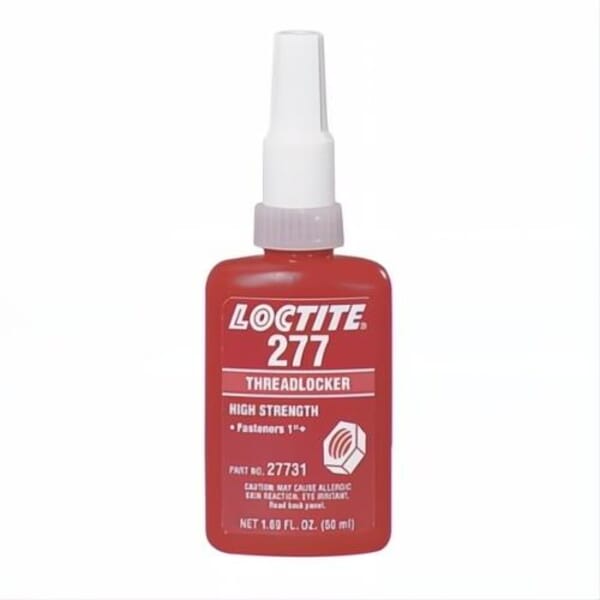 Loctite 88449 277 High Strength Large Bolt Medium Viscosity Threadlocker, 250 mL Bottle, Liquid Form, Red