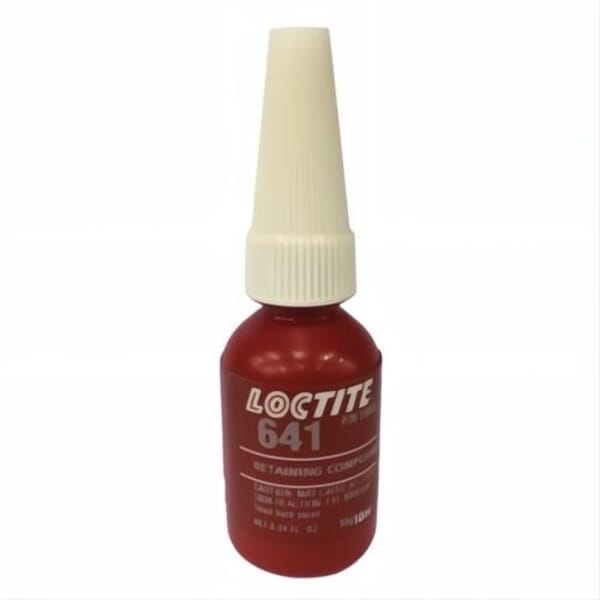 Loctite 233546 641 Medium Strength Retaining Compound, 10 mL Bottle, Liquid, Yellow, 1.07