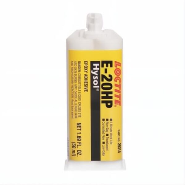 Loctite Hysol E-20HP 2-Part High Strength Epoxy Adhesive, Off-White, 24 hr Curing