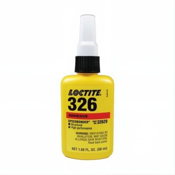 Loctite 135402 326 Speedbonder 1-Part Fast Fixture Structural Adhesive, 50 mL Bottle, Amber, 24 hr Curing