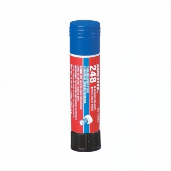 Loctite 826034 248 1-Part Medium Strength Threadlocker, 9 g Stick, Semi-Solid Form, Blue