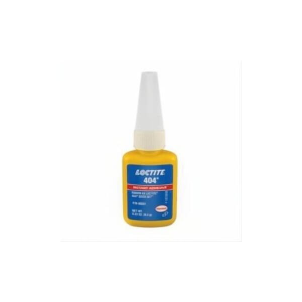 Loctite 135465 404 1-Part Instant Adhesive, 0.33 oz Bottle, Clear, 24 hr Curing
