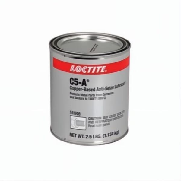 Loctite 234204 lb 8008 1-Part Anti-Seize Lubricant, 2.5 lb Can, Paste, Copper, 1.3