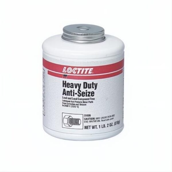 Loctite 234347 Heavy Duty Metal Free Anti-Seize Lubricant, 9 oz Brush-In Cap Bottle, Gel/Paste Form, Gray, 1.18