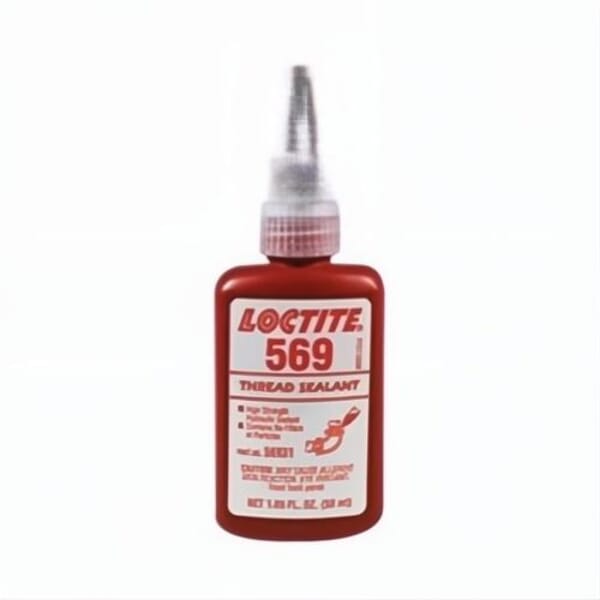 Loctite 569 1-Part High Strength Hydraulic Thread Sealant, Brown