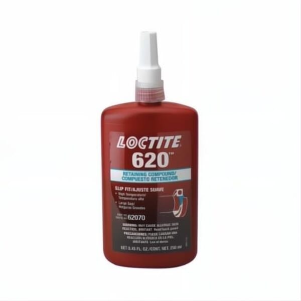 Loctite 135515 620 High Viscosity High Temperature Retaining Compound, 250 mL Bottle, Liquid, Green, 1.1599999999999999