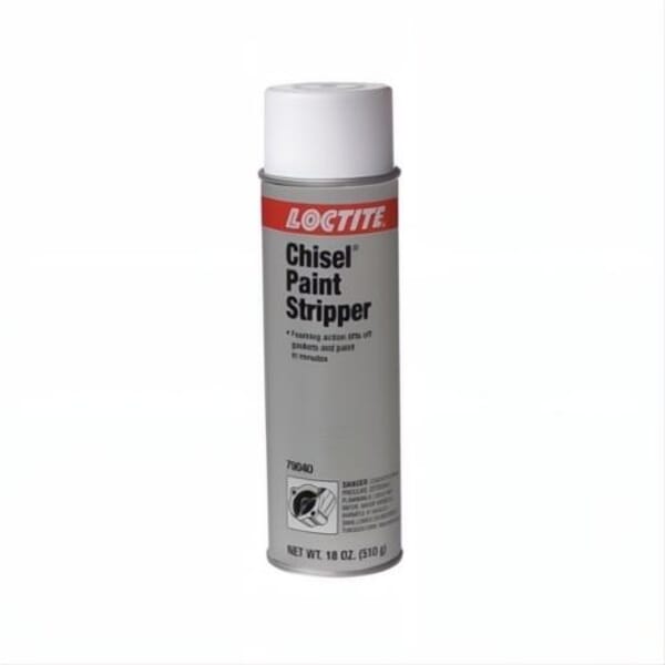 Loctite Chisel 135544 SF 790 Paint Stripper, 24 oz Aerosol Can, Liquid Form, Gray to Off-White, Sharp Solvent Odor/Scent