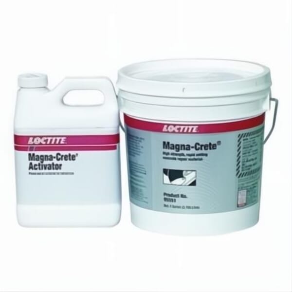 Loctite Fixmaster 235572 PC 9410 Magna-Crete 2-Part Concrete Repair, 1 gal Kit, Clear/Dark Green/Gray, 24 hr Curing