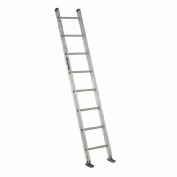 Louisville AE2108 AE2100 Extra Heavy Duty Professional Single Extension Ladder, 8 ft OAL, 300 lb Load, 12 in Adjustable Increments, Aluminum, Type IA