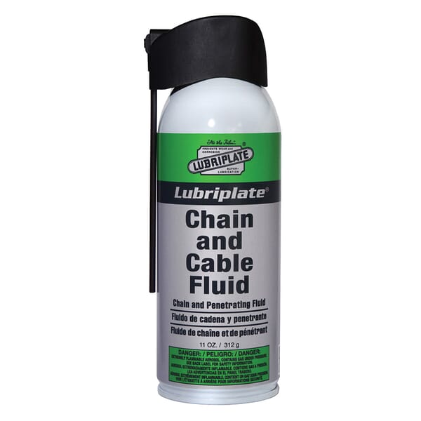 Lubriplate L0135-063 Industrial Strength Penetrating Chain and Cable Lubricant, 11 oz Aerosol, Liquid Form, Amber, 0.93