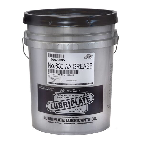 Lubriplate L0067-035 630AA Multi-Purpose Grease, 35 lb Pail, Solid, Off-White, 5 to 270 deg F