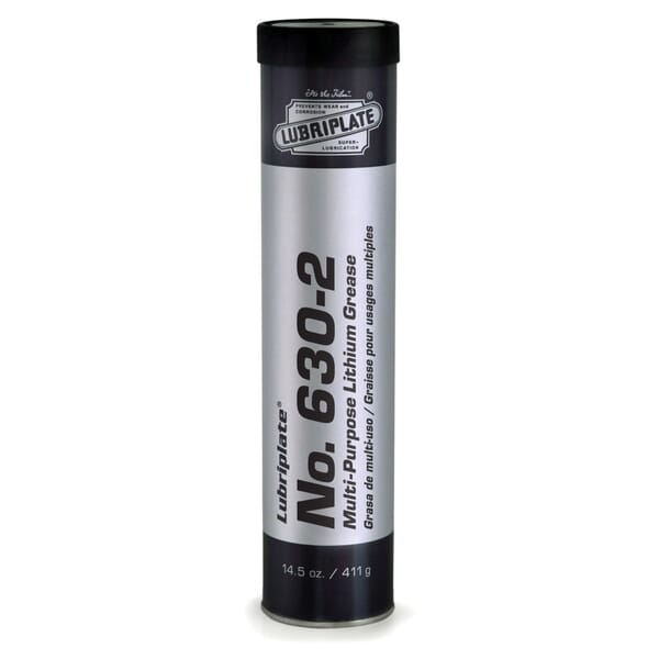 Lubriplate L0072-098 630-2 Multi-Purpose Grease, 14.5 oz Cartridge, Solid, Off-White, 5 to 275 deg F