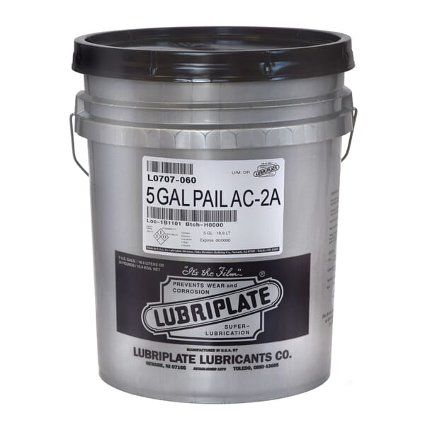 Lubriplate L0707-060 AC-2A Air Compressor Oil, 5 gal Pail, Mineral Oil, Liquid, Amber