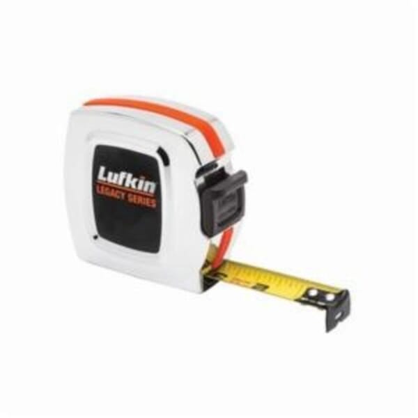 Crescent L935 Legacy Tape Measure, 35 ft L x 1 in W Blade, Consecutive in to 16ths Graduation