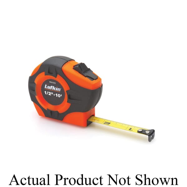 Crescent PHV1024CMEN P1000 Tape Measure, 13 ft L x 1/2 in W Blade, Steel Blade, 1/16 in Graduation
