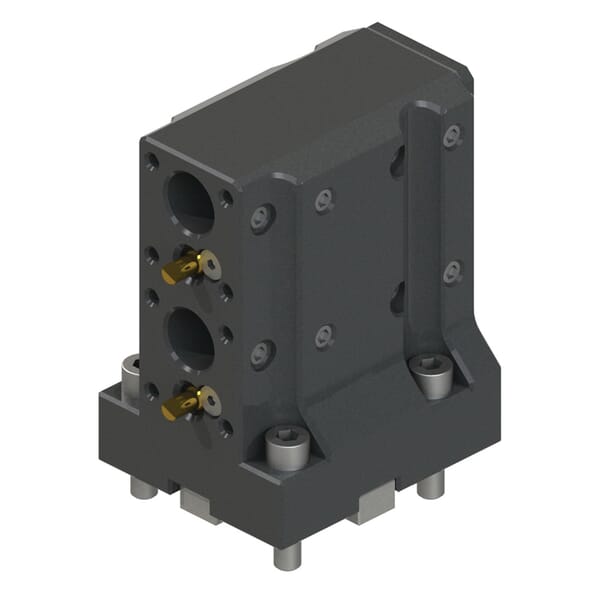 Lyndex-Nikken BMT45-BG75Z-MSD 4-Output Axial Static Z-Axis Boring Bar Holder With Internal Coolant, BG75 Workpiece Side, 3/4 in Arbor/Shank