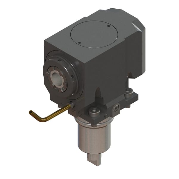 Lyndex-Nikken BMT55-ER32Z-ICE 90 deg Axial Z-Axis Face Drill/Milling Unit With Internal Coolant, ER32 Workpiece Side