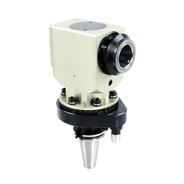 Lyndex-Nikken C50RAM-MI50-180-110TP Quick-Change Right Angle Head, MI50 Quick Change System, CAT50 Inside Taper, 7.087 in Projection