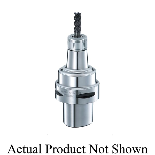 Lyndex-Nikken C6-SK10-120P Standard Slim Chuck, C6 Taper, Polygon Shank, 1.75 to 10 mm Dia Hole, 27.5 mm Dia Nose, 120 mm Projection