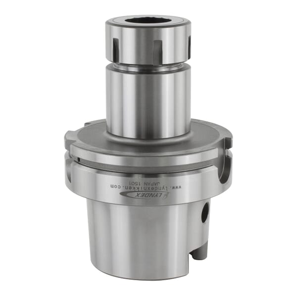 Lyndex-Nikken HSK100A-ER25-4.00 Bearing Nut High Torque Collet Chuck, HSK Taper Shank, HSK100A Modular Connection, ER25 Collet System, ER25 Chuck