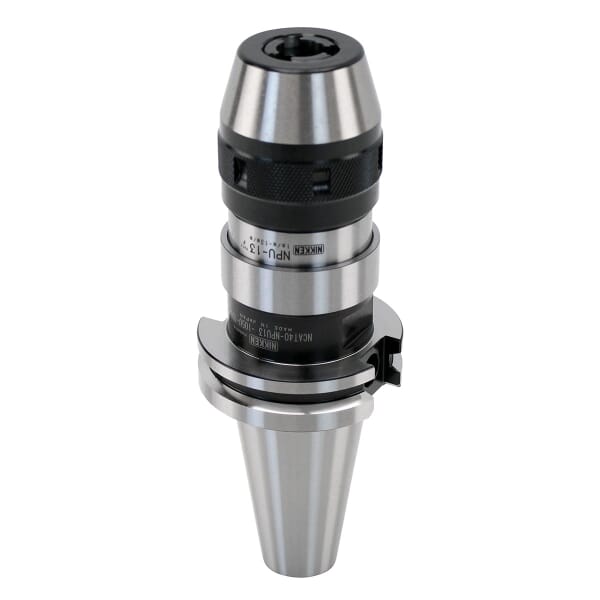 Lyndex-Nikken NCAT40-NPU13-105U-IDU TaperPlus 2-Lock Drill Chuck, 1/2 in Capacity, NCAT40 Mounting, NPU13 Key