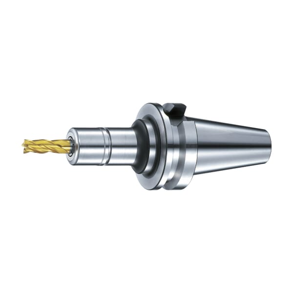 Lyndex-Nikken NCAT40-SK10C-90UP-IDU TaperPlus 2-Lock High Speed ID Chip Hole Slim Collet Chuck, CAT Taper Shank, CAT40 Modular Connection, SK10 Collet System, SK10 Chuck