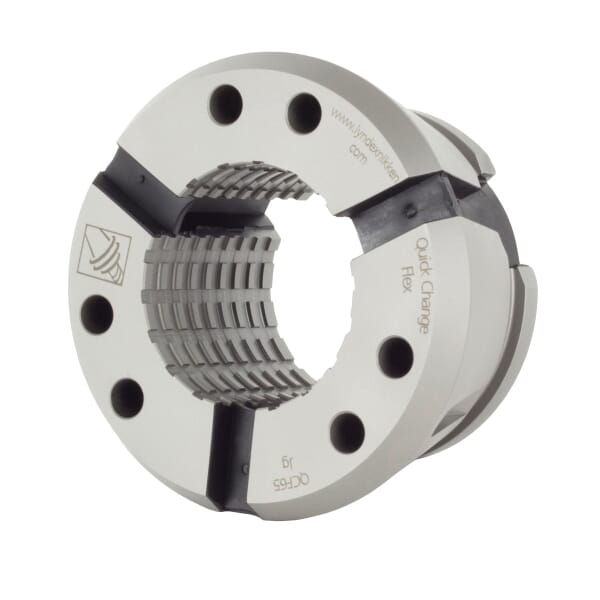 Lyndex-Nikken QCFC65-154-SER Series 65 Quick-Change Round Serrated Flex Collet, QCFC65, 2-13/32 in Capacity
