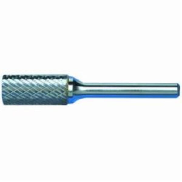 MARXMAN Edge Hog 83519 597 General Purpose Carbide Burr, End Cut End, Cylindrical Head, 1/4 in Dia Head, 5/8 in L of Cut, Double Cut