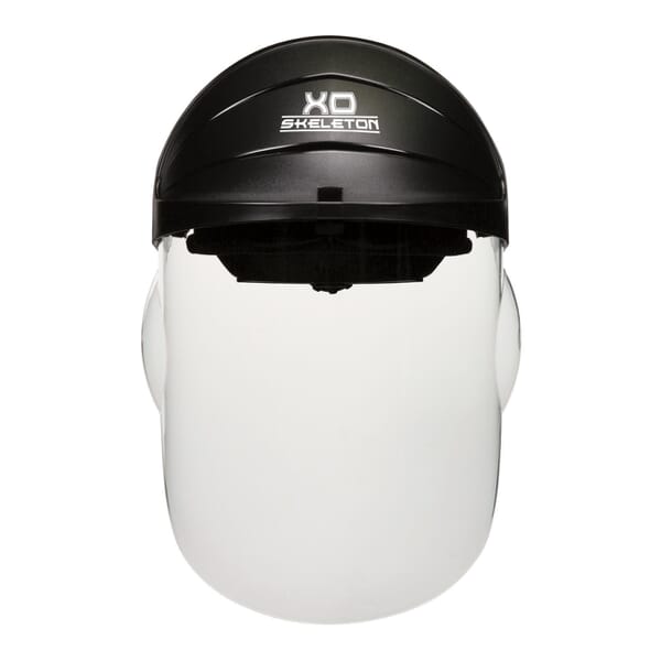 MCR Safety 104 XO Skeleton Scratch Resistant Faceshield Headgear, Black/Clear, Nylon, Ratchet Adjustment