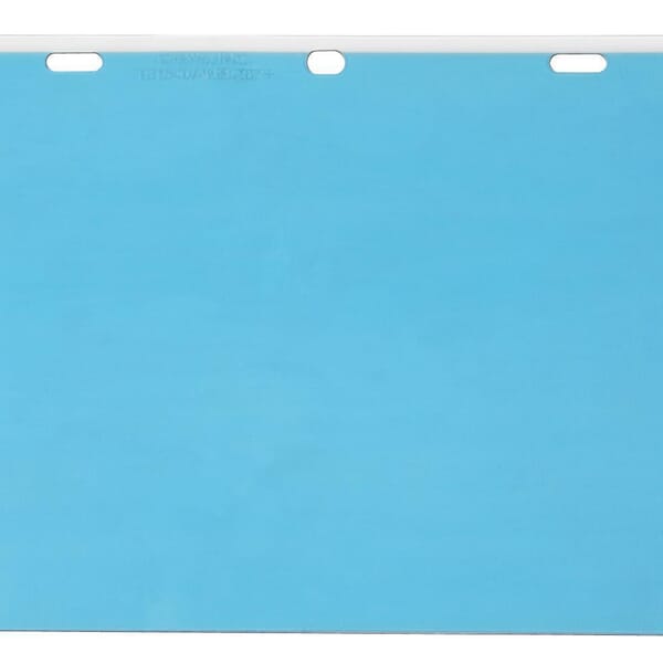 MCR Safety 181540 Faceshield Visor, Clear, Polycarbonate, 8 in H x 15-1/2 in W x 0.04 in THK Visor, For Use With MCR Safety Headgears, ANSI Z87+