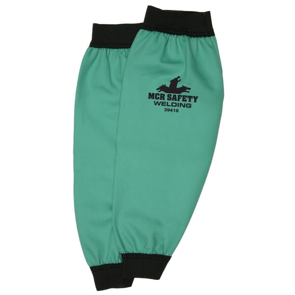MCR Safety 39418 Limited Flammability Sleeve, Green, Cotton