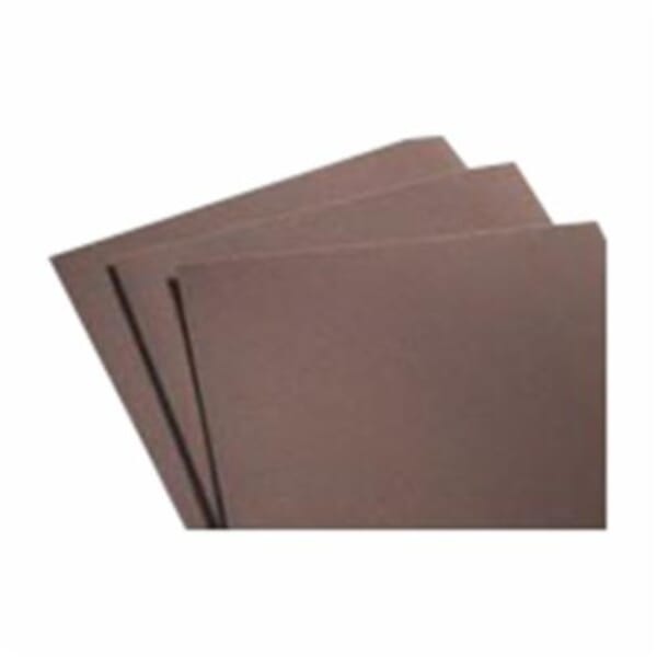 Norton Metalite 66261101862 K225 Coated Sanding Sheet, 11 in L x 9 in W, P50 Grit, Coarse Grade, Aluminum Oxide Abrasive, Cotton Backing