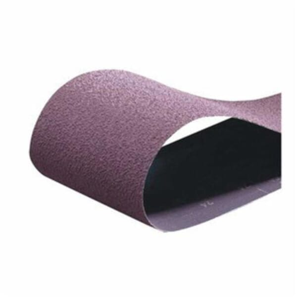 Norton Metalite 78072721225 R228 Narrow Coated Abrasive Belt, 2 in W x 48 in L, 120 Grit, Medium Grade, Aluminum Oxide Abrasive, Cotton Backing