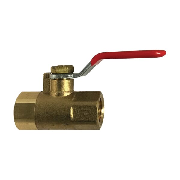 Midland Industries 944116 Mini Ball Valve, 1/4 in Nominal, FIP End Style, Forged Brass Body, PVC/NBR Softgoods, Import
