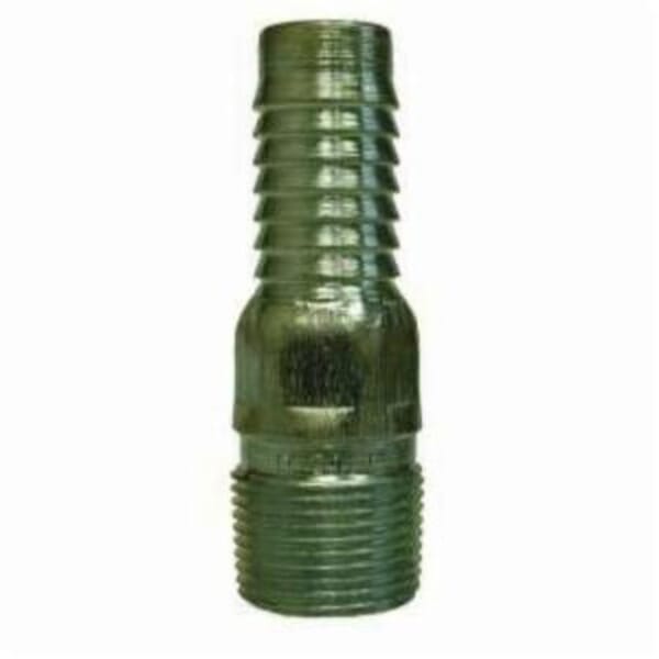 Midland Industries 973872 Combination King Hose Nipple, 1 in, Barb x MIP, Steel, Zinc Plated, Import