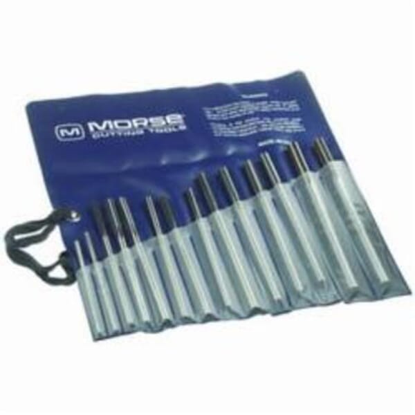 MORSE 23304 1655M Chucking Reamer Set, 14 Pieces, HSS