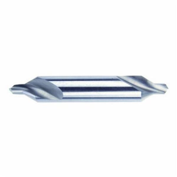 MORSE 25044 1495 Plain Combined Drill and Countersink, 1/8 in Drill - Fraction, 0.125 in Drill - Decimal Inch, 60 deg Included Angle, 60 deg Point Angle, HSS, Bright