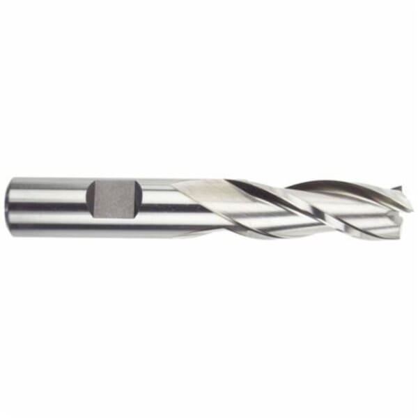 MORSE 42050 1880 Center Cutting Regular Length Single End End Mill, 1/8 in Dia Cutter, 3/8 in Length of Cut, 3 Flutes, 3/8 in Dia Shank, 2-5/16 in OAL, Bright