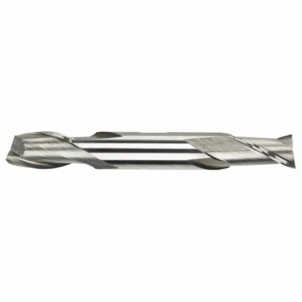MORSE 43414 1896 Center Cutting Double End Regular Length End Mill, 3/16 in Dia Cutter, 7/16 in Length of Cut, 2 Flutes, 3/8 in Dia Shank, 3-1/8 in OAL, Bright