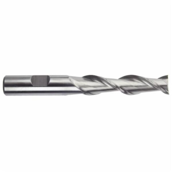 MORSE 44055 1921 Center Cutting High Helix Long Length Single End End Mill, 1/2 in Dia Cutter, 2 in Length of Cut, 2 Flutes, 1/2 in Dia Shank, 4 in OAL, Bright