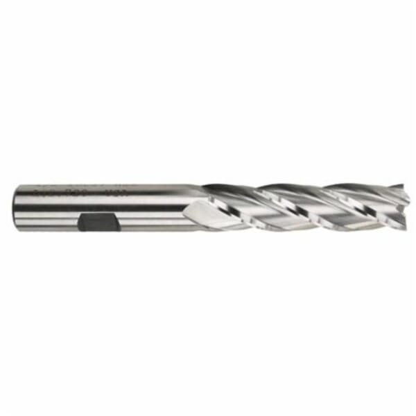 MORSE 44544 4587 Center Cutting Long Length Single End End Mill, 3/4 in Dia Cutter, 3 in Length of Cut, 4 Flutes, 3/4 in Dia Shank, 5-1/4 in OAL, Bright